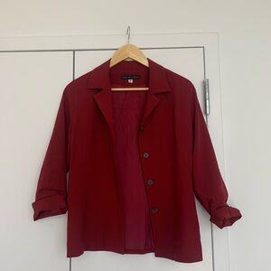 Shin Choi Deep Red Blazer
